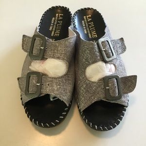 LA PLUME LEATHER SANDALS